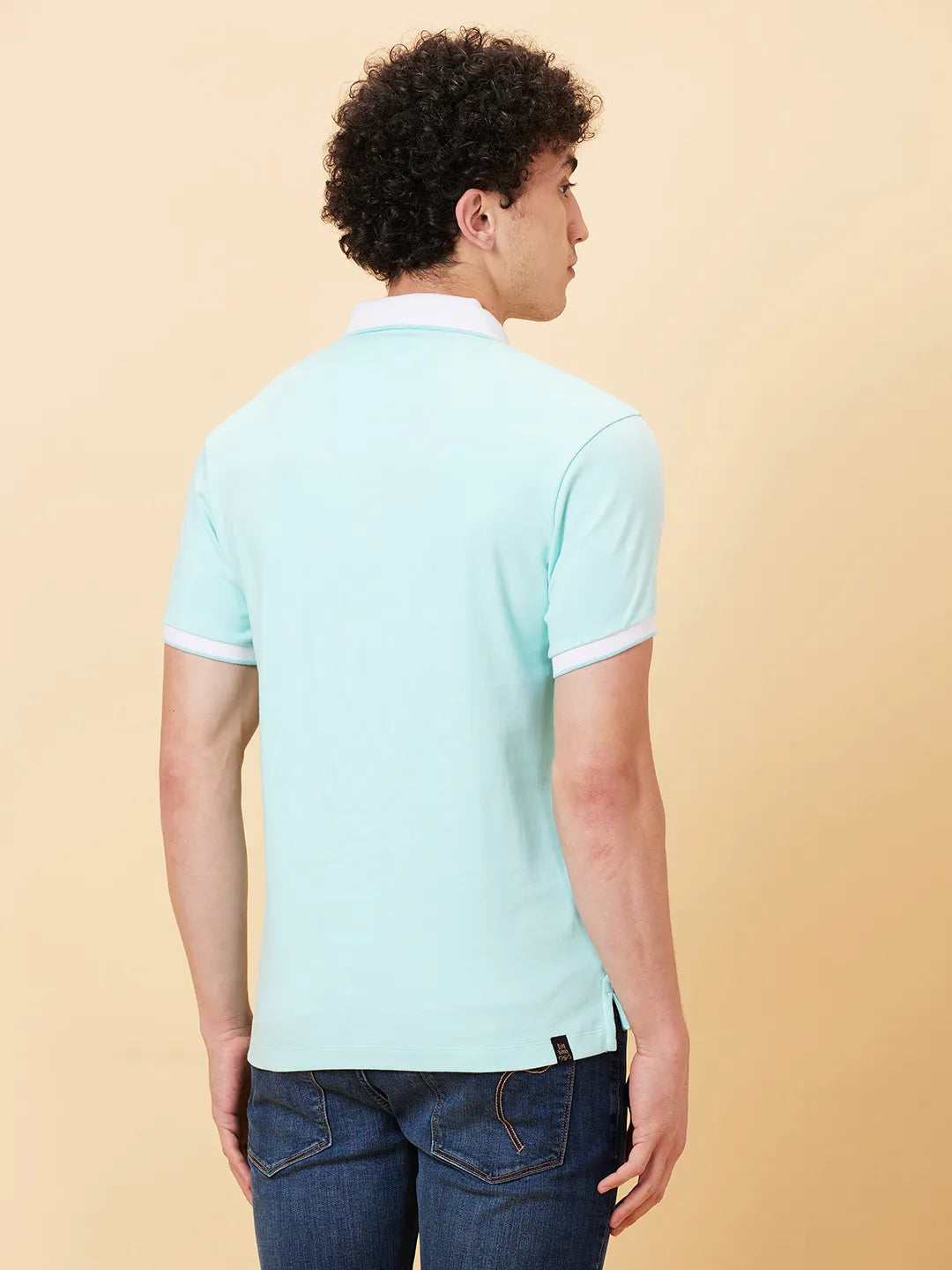 Being Human Clothing Men Regular Fit T-Shirts-Aqua