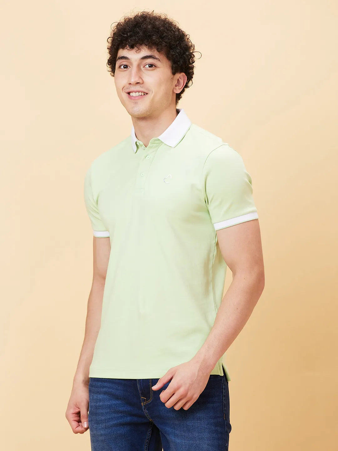 Being Human Clothing Men Regular Fit T-Shirts-Peppermint