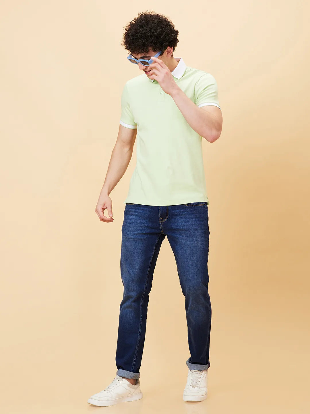 Being Human Clothing Men Regular Fit T-Shirts-Peppermint