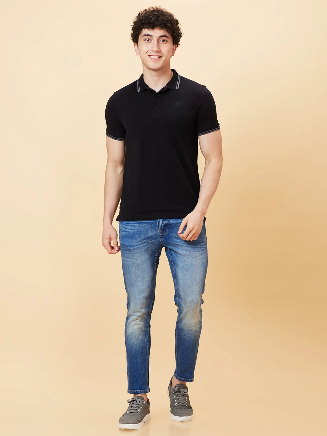 Being Human Clothing Men Regular Fit T-Shirts-Black