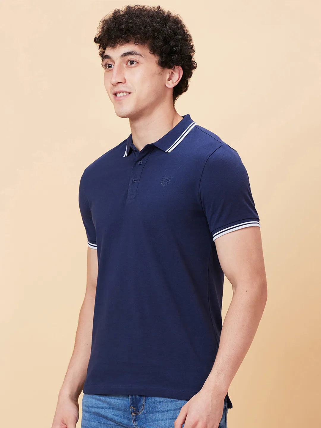 Being Human Clothing Men Regular Fit T-Shirts-Navy