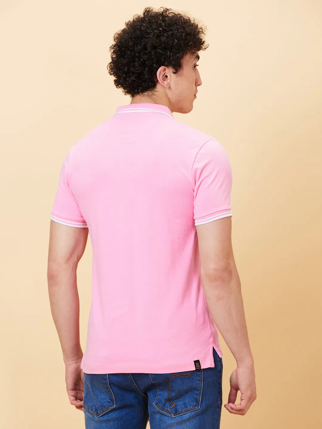 Being Human Clothing Men Regular Fit T-Shirts-Sachet Pink