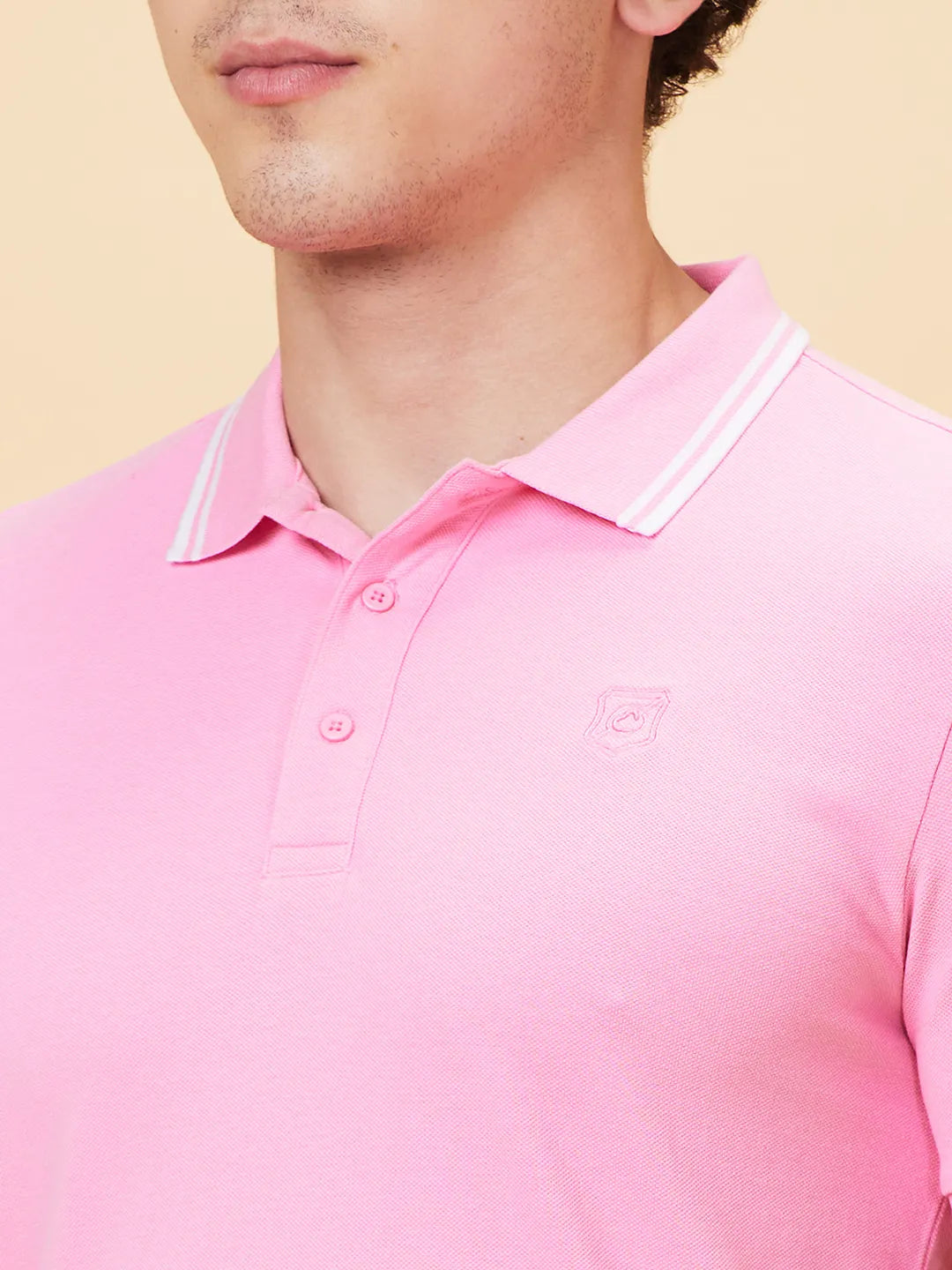 Being Human Clothing Men Regular Fit T-Shirts-Sachet Pink