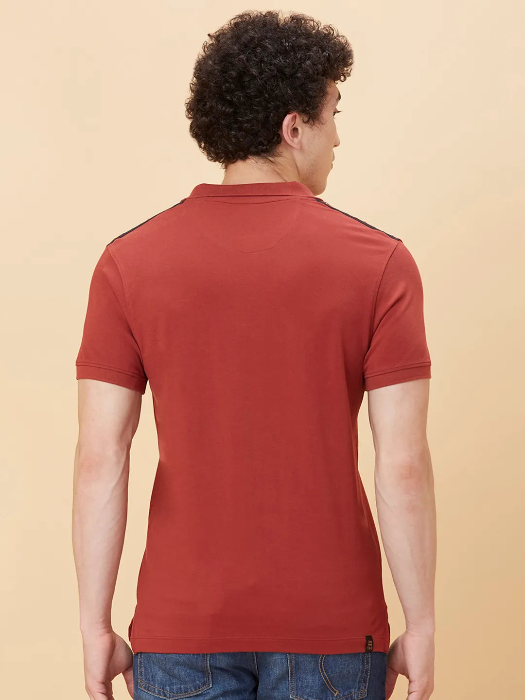 Being Human Clothing Men Regular Fit T-Shirts-Deep Red