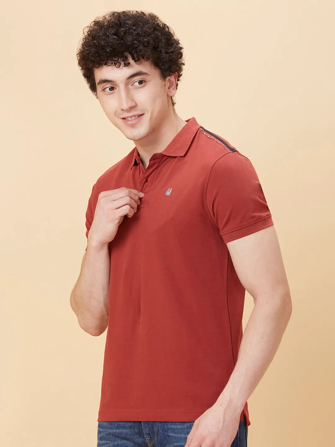 Being Human Clothing Men Regular Fit T-Shirts-Deep Red