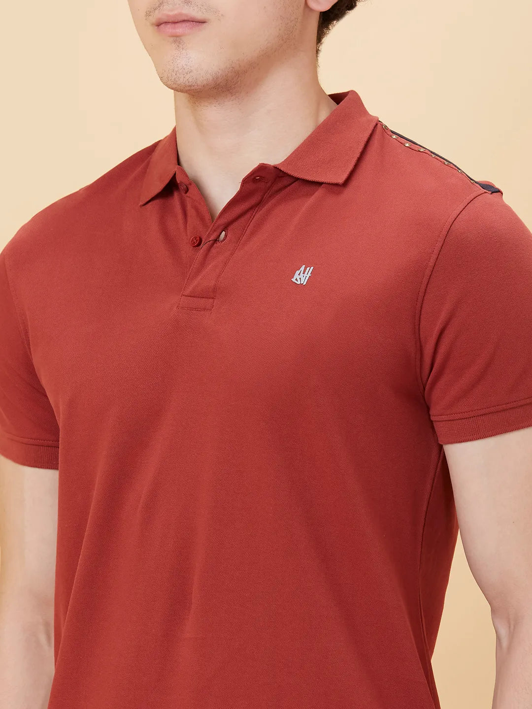 Being Human Clothing Men Regular Fit T-Shirts-Deep Red