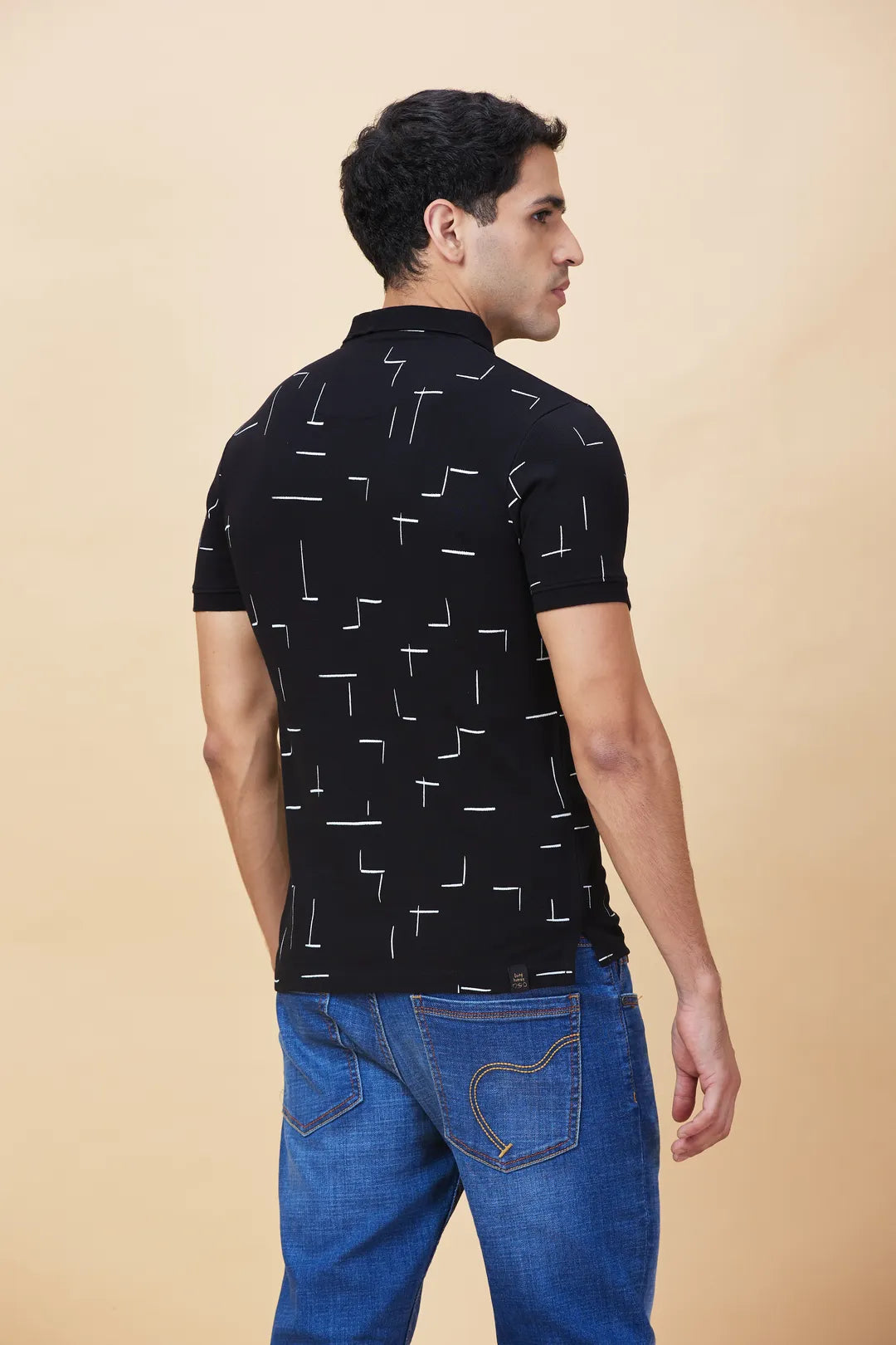 Being Human Clothing Mens-Top Polo Neck Black