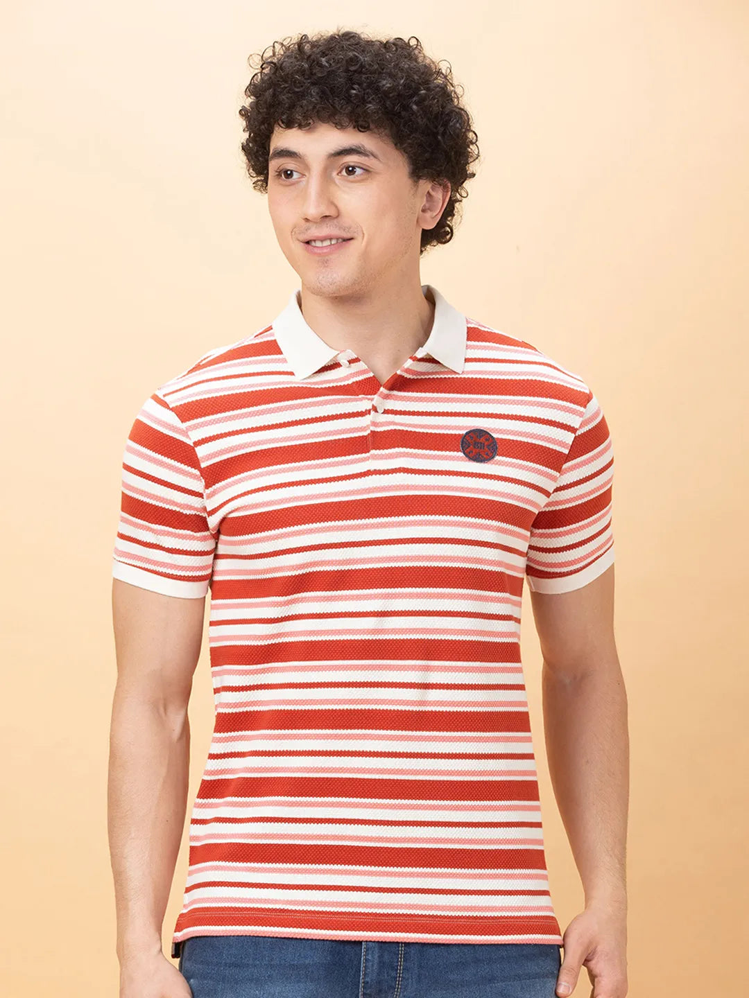 Being Human Clothing Mens-Top Polo Neck Rust