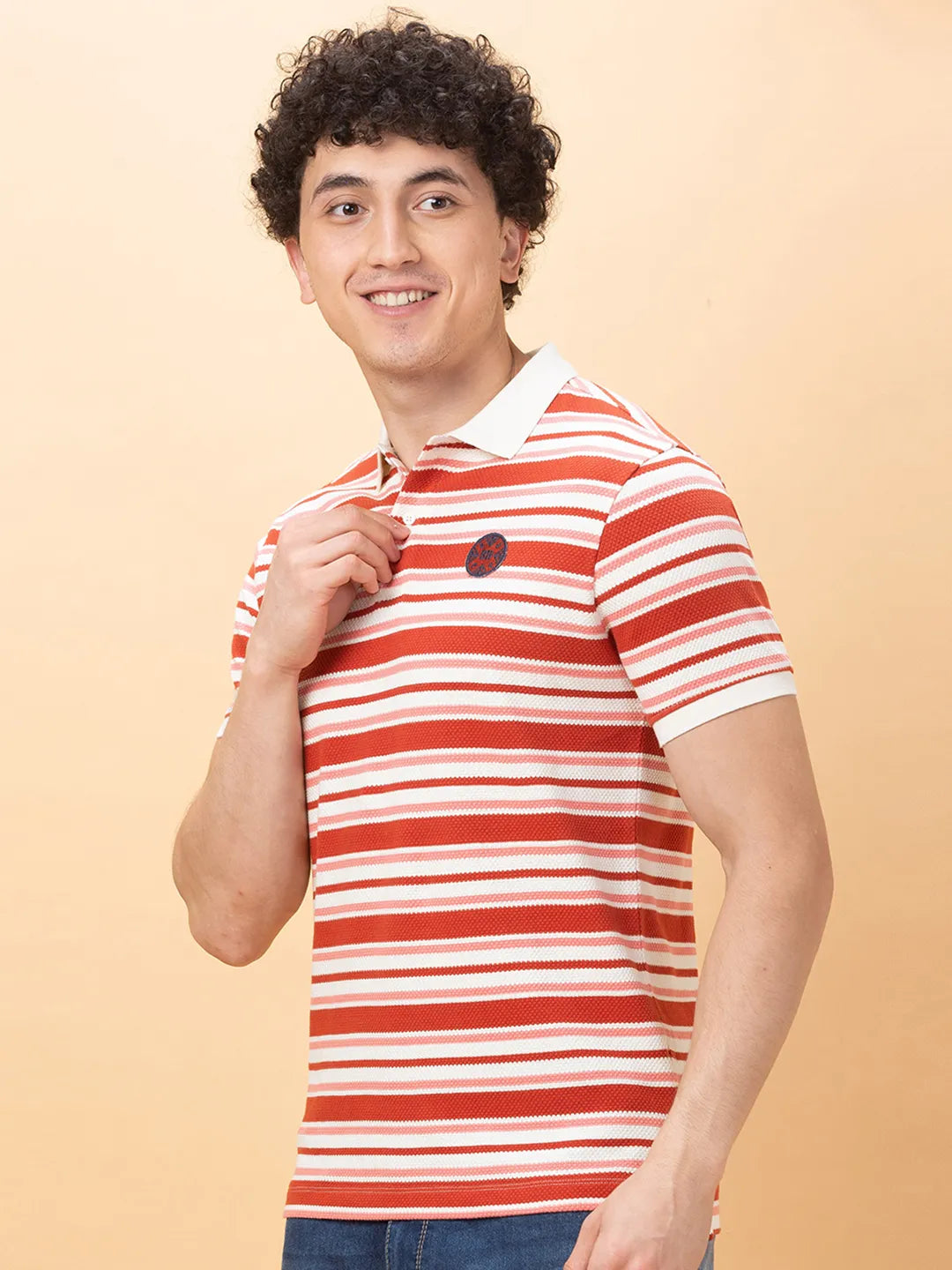 Being Human Clothing Mens-Top Polo Neck Rust