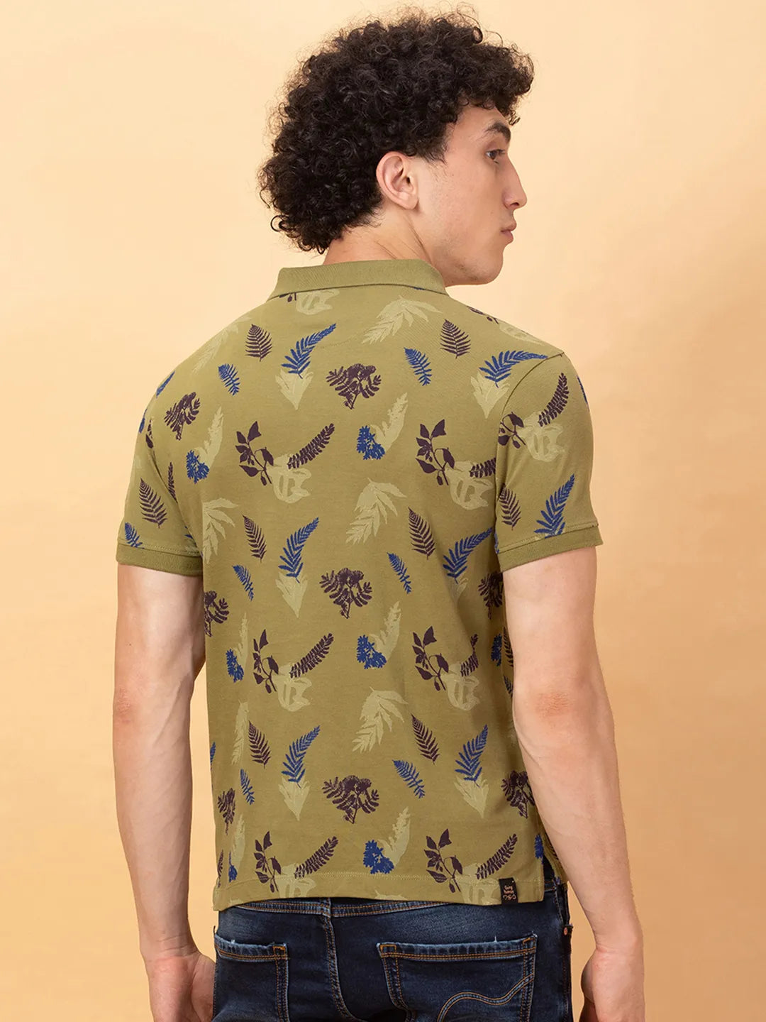 Being Human Clothing Mens-Top Polo Neck Olive