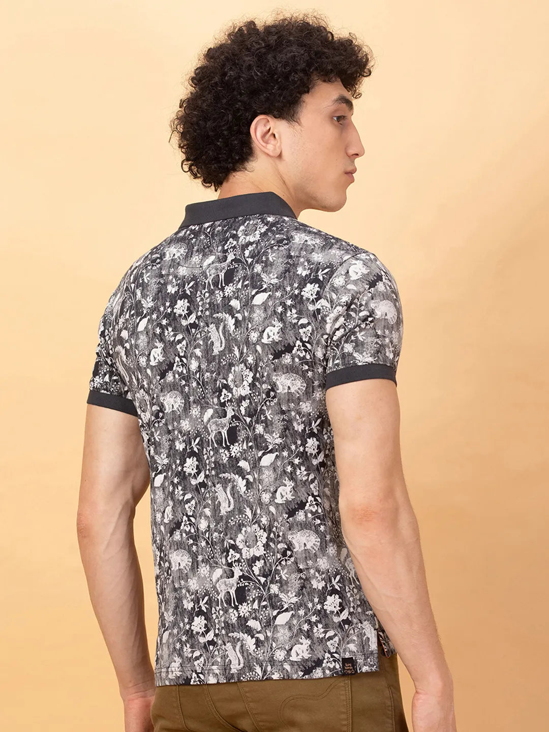 Being Human Clothing Mens-Top Polo Neck Charcoal