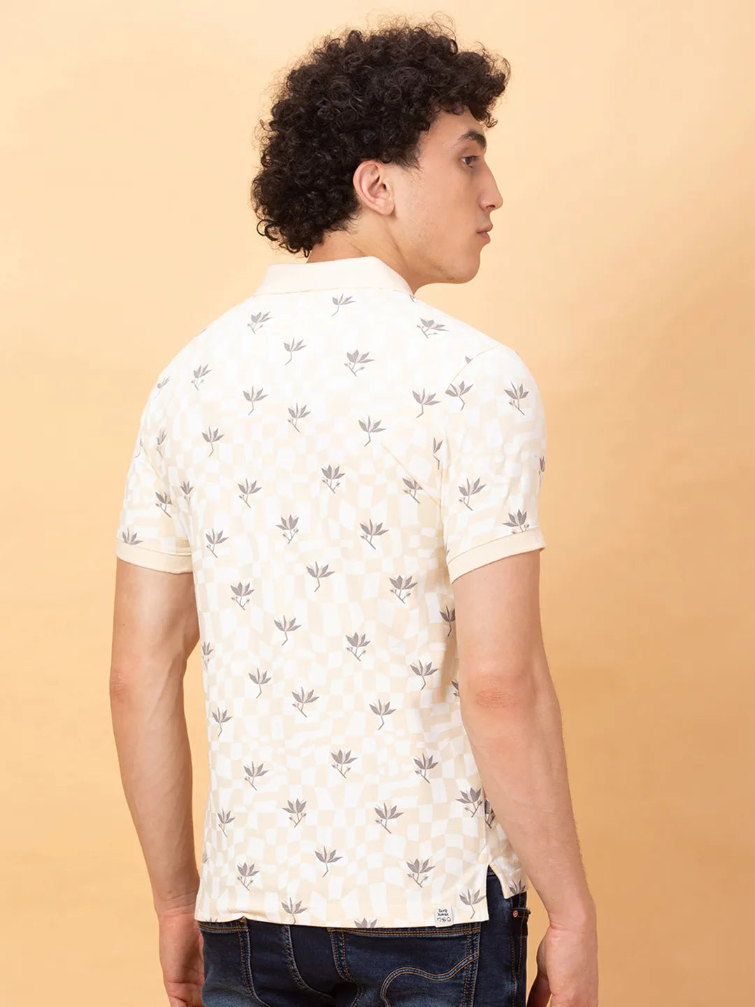 Being Human Clothing Mens-Top Polo Neck Chalk