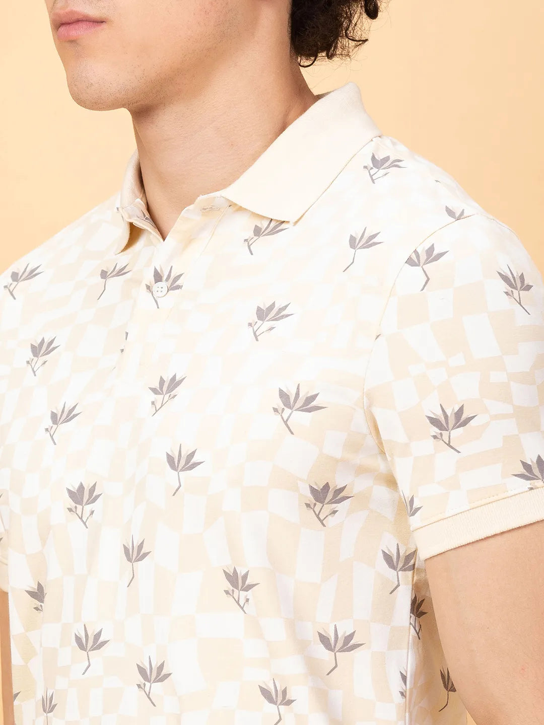 Being Human Clothing Mens-Top Polo Neck Chalk