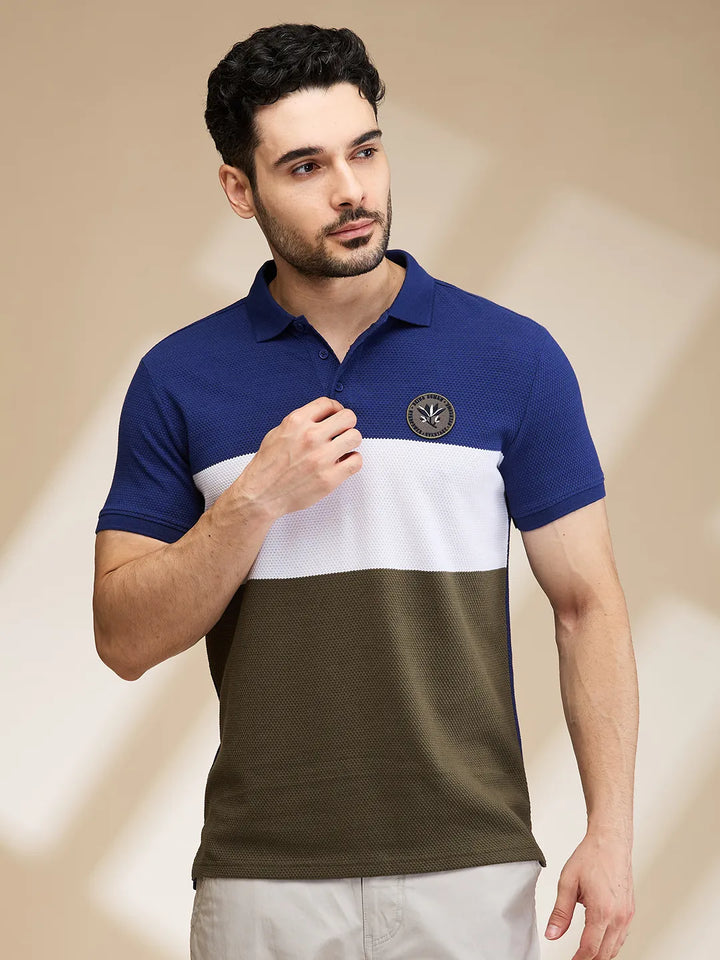 Navy Regular Fit Men's Polo T-Shirt