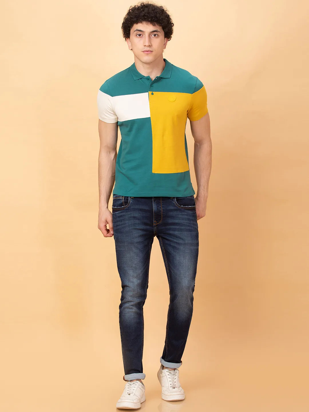 Being Human Clothing Mens-Top Polo Neck Green