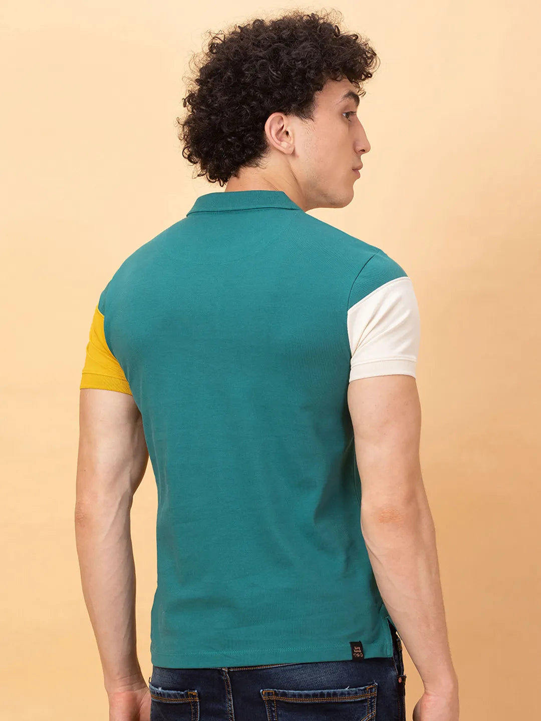 Being Human Clothing Mens-Top Polo Neck Green