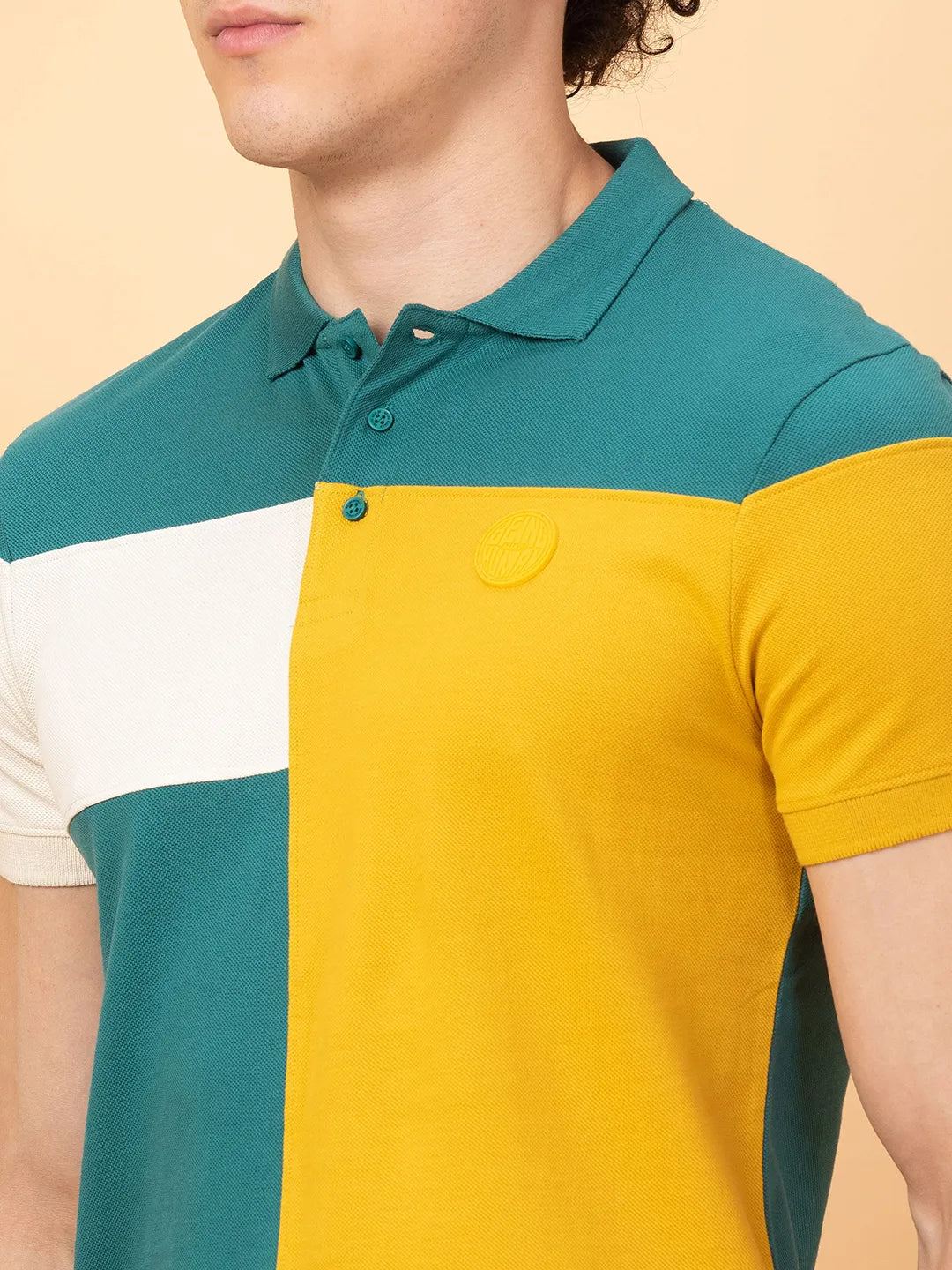 Being Human Clothing Mens-Top Polo Neck Green