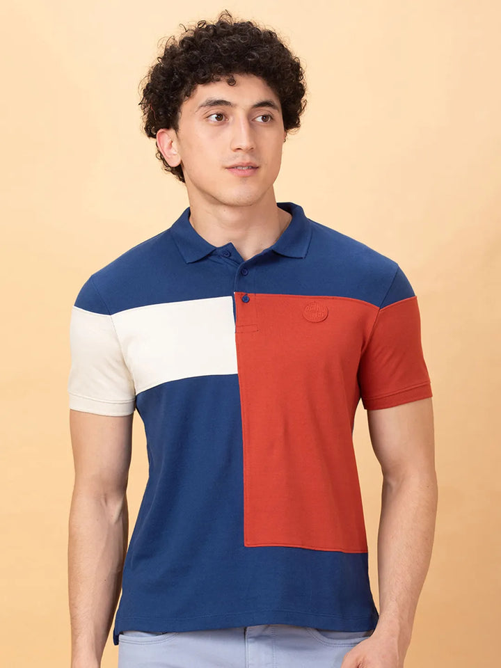 Navy Regular Fit Men's Polo T-Shirt