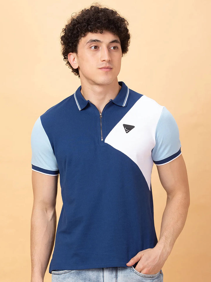 Navy Regular Fit Men's Polo T-Shirt