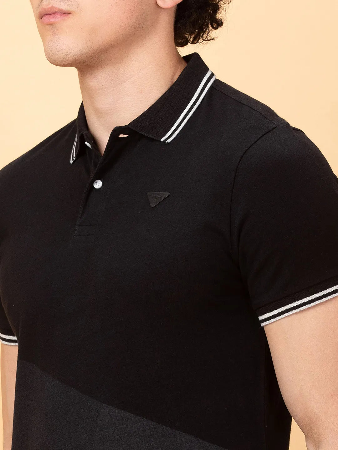 Being Human Clothing Mens-Top Polo Neck Black