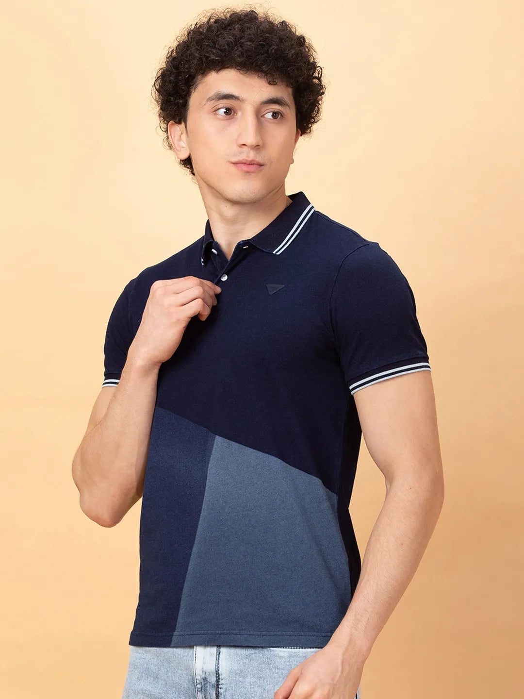 Being Human Clothing Mens-Top Polo Neck Indigo