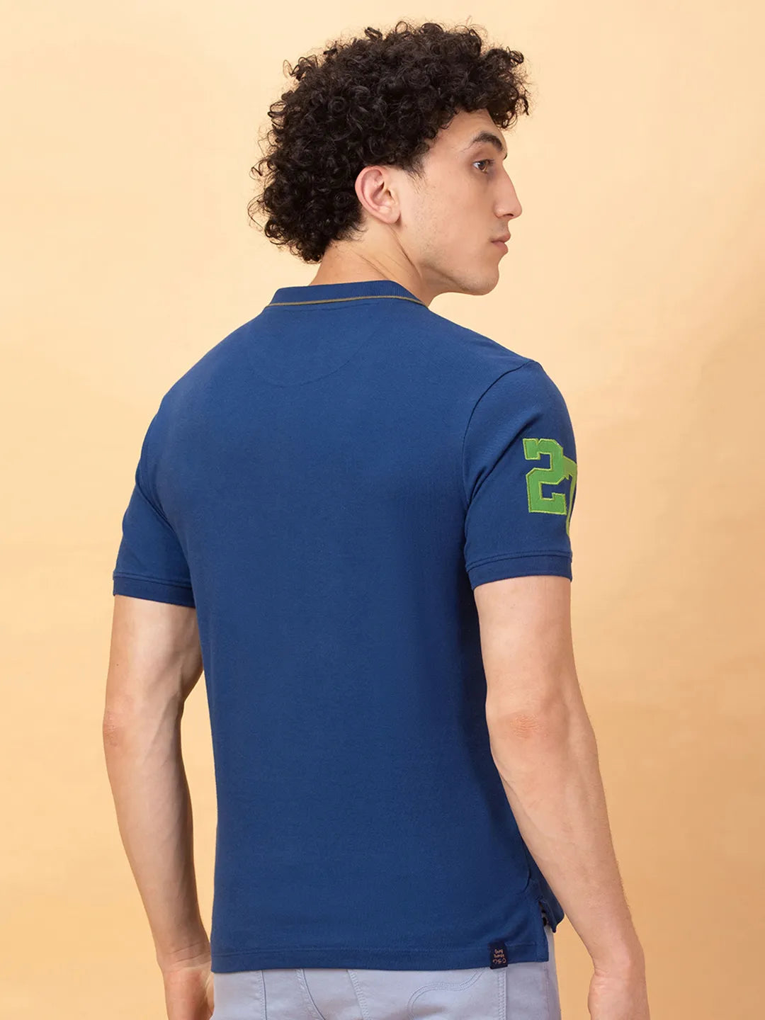 Being Human Clothing Mens-Top Polo Neck Navy