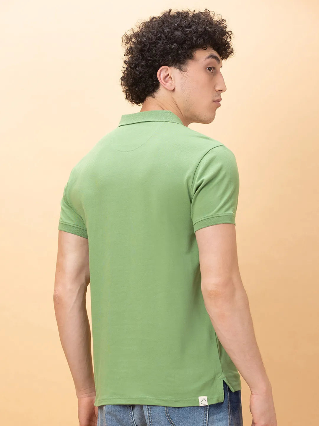Being Human Clothing Mens-Top Polo Neck Fern Green
