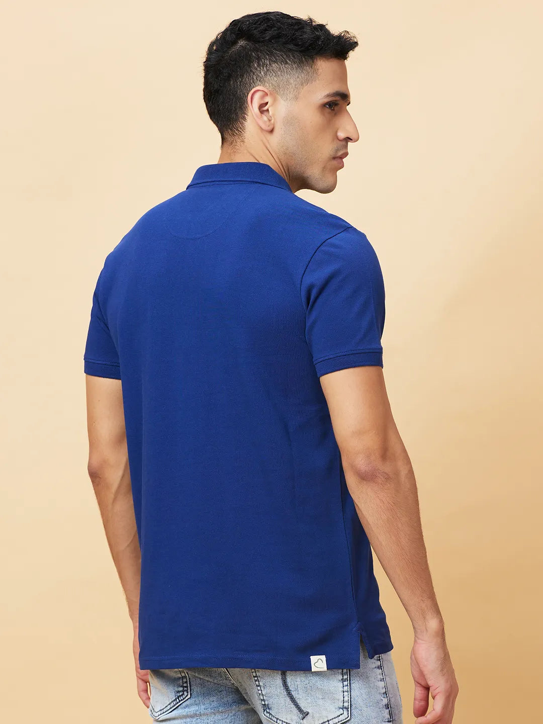 Being Human Clothing Mens-Top Polo Neck Navy