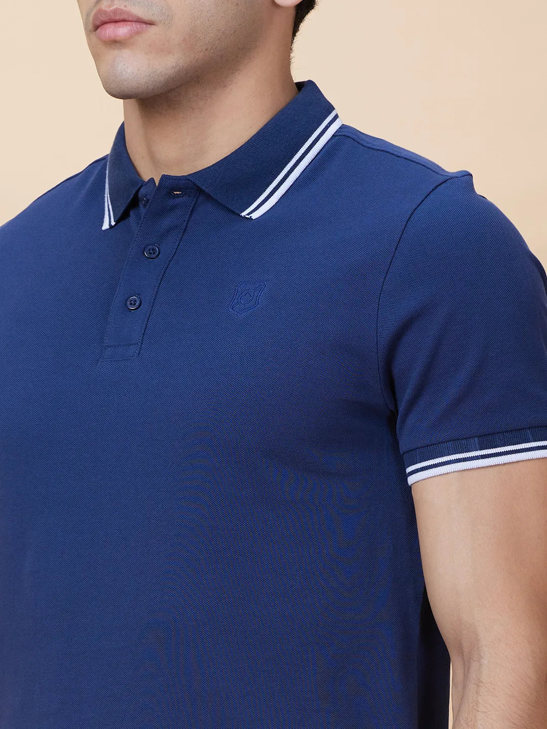 Being Human Clothing Mens-Top Polo Neck Navy