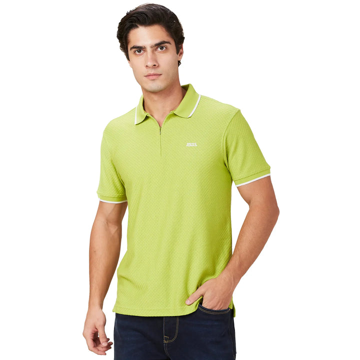 Green Regular Fit Men's Polo T-Shirt