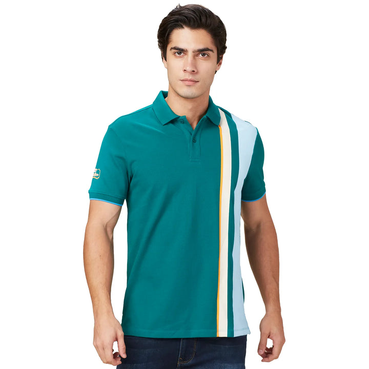 Green Regular Fit Men's Polo T-Shirt
