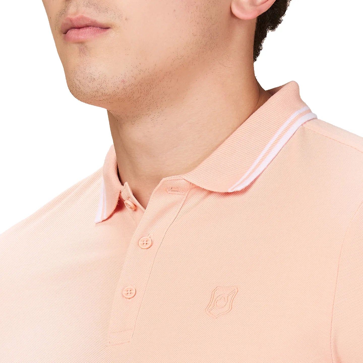 Being Human Clothing Men Orange Solid Polo Neck T-Shirt