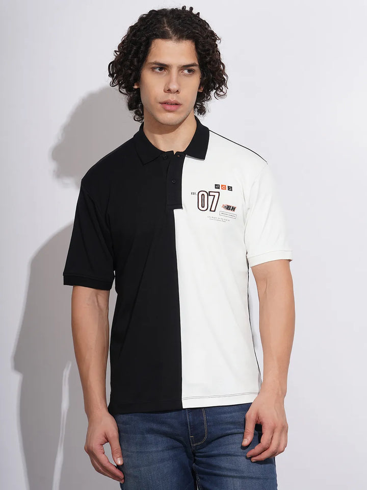 Blue Regular Fit Men's Polo T-Shirt