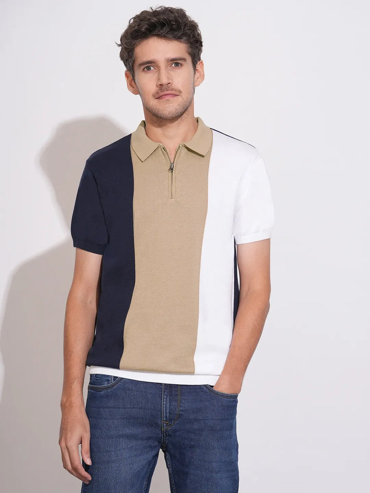 Navy Regular Fit Men's Polo T-Shirt