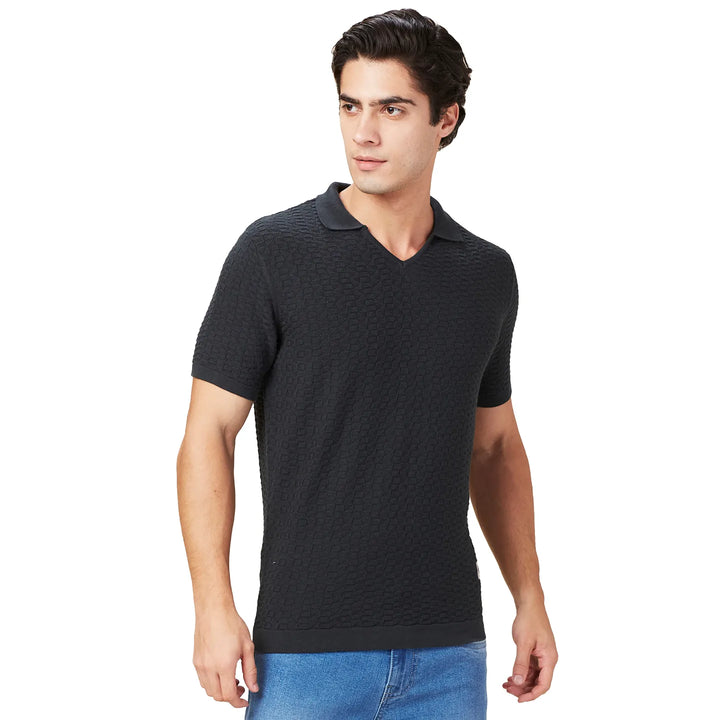 Dark Green Regular Fit Men's Polo T-Shirt