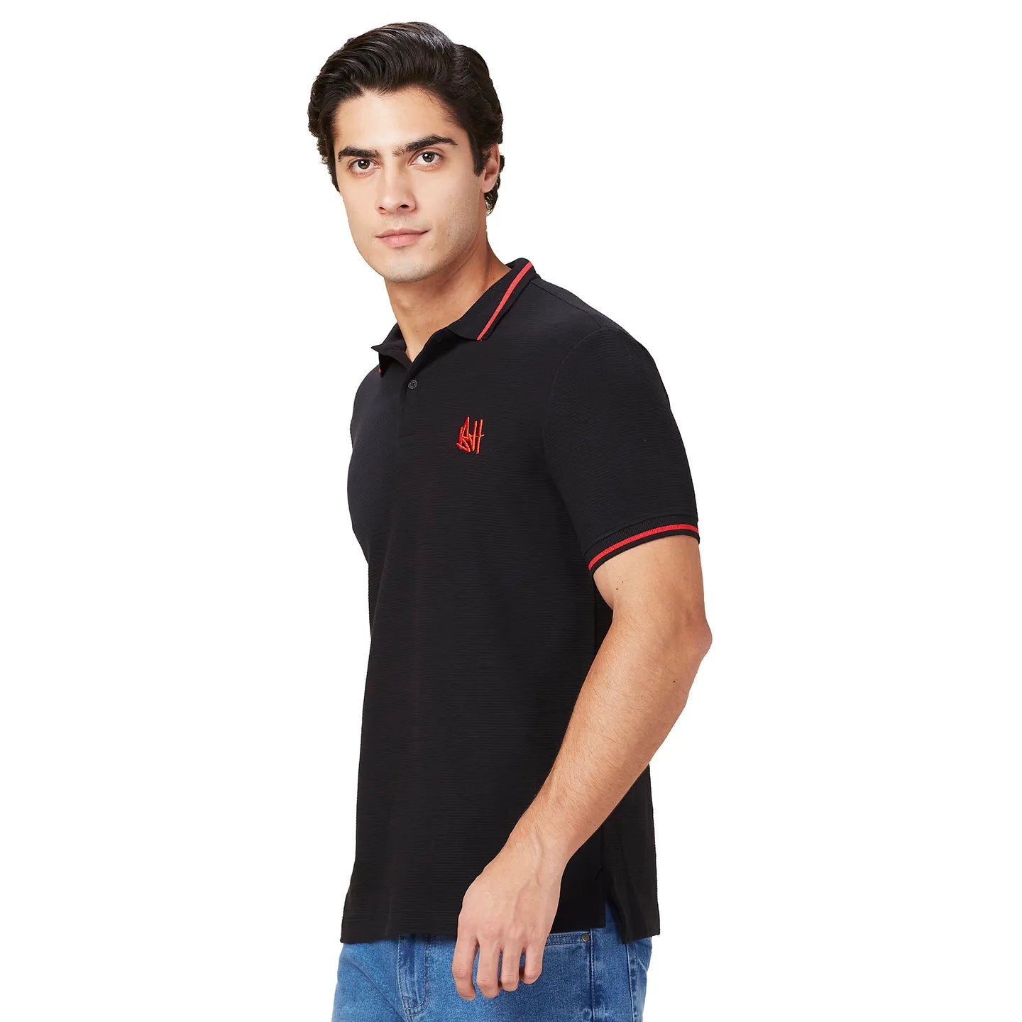 Being Human Clothing-Mens-Top-Polo Neck Black