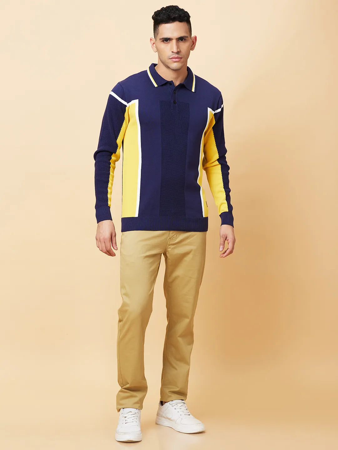 Being Human Clothing Mens-Top Polo Neck Navy