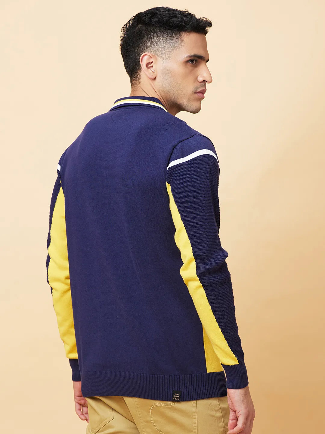 Being Human Clothing Mens-Top Polo Neck Navy
