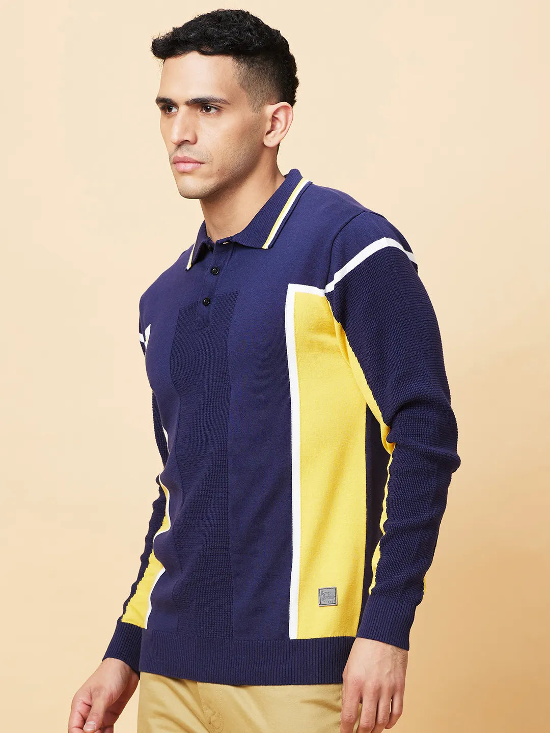 Being Human Clothing Mens-Top Polo Neck Navy