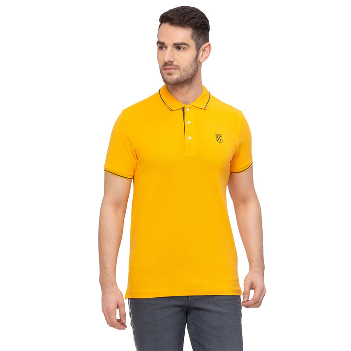 Orange Regular Fit Men's Polo T-Shirt