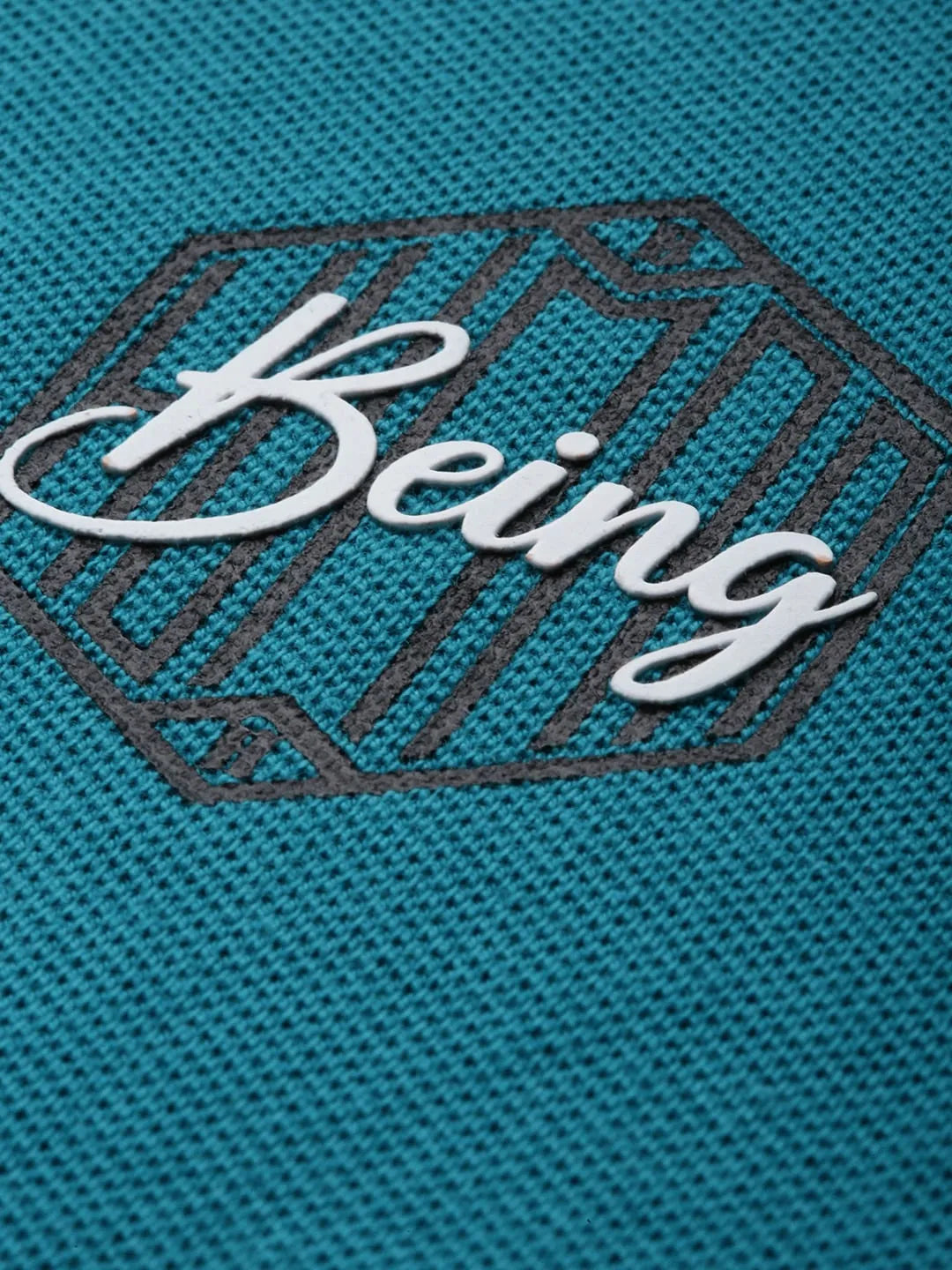 Blue Regular Fit Men's Polo T-Shirt by Being Human Clothing