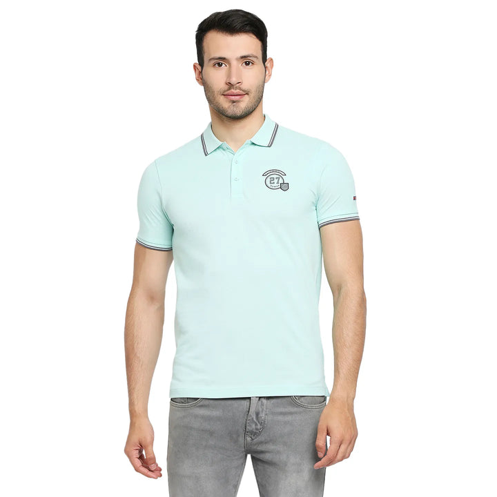 Green Regular Fit Men's Polo T-Shirt