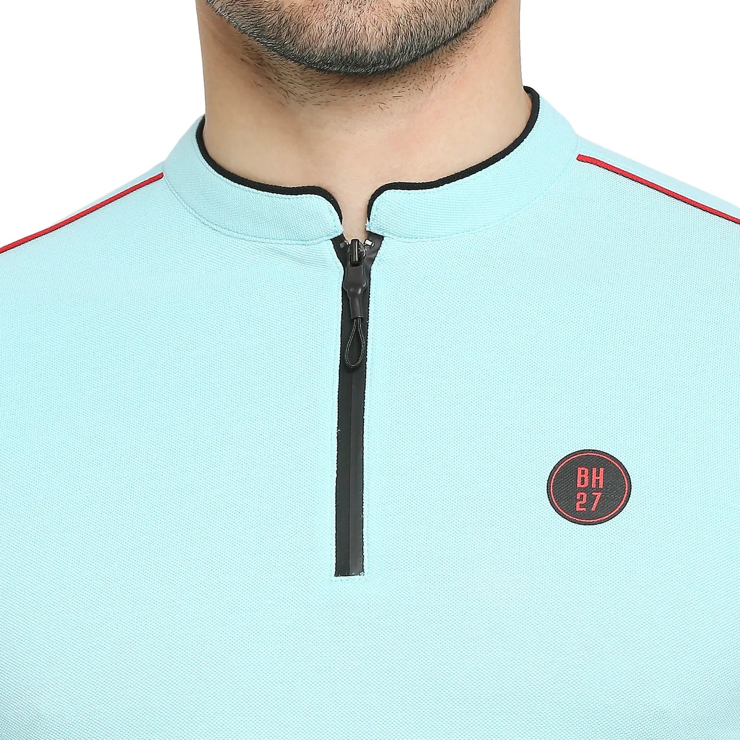 Being Human Clothing Men Regular Fit Collared T-Shirts-Ice Blue