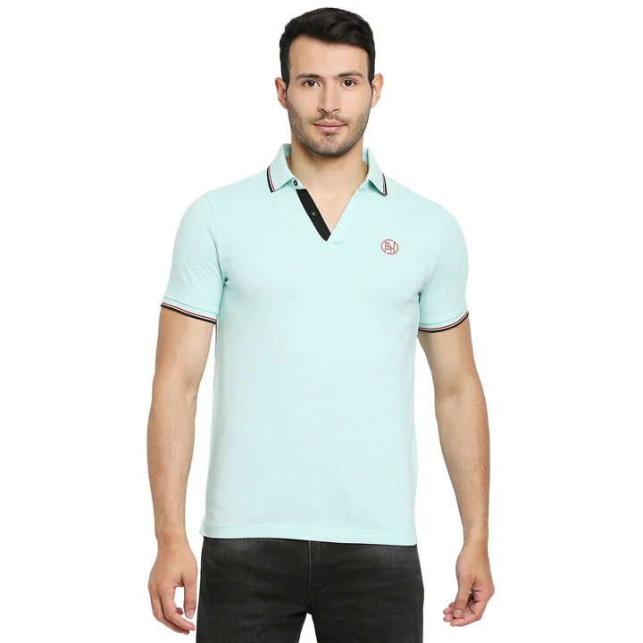 Green Regular Fit Men's Polo T-Shirt