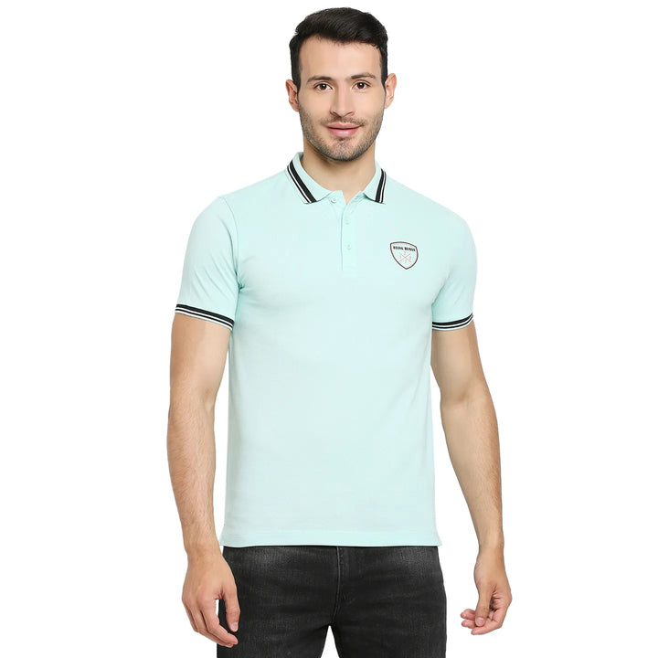 Green Regular Fit Men's Polo T-Shirt