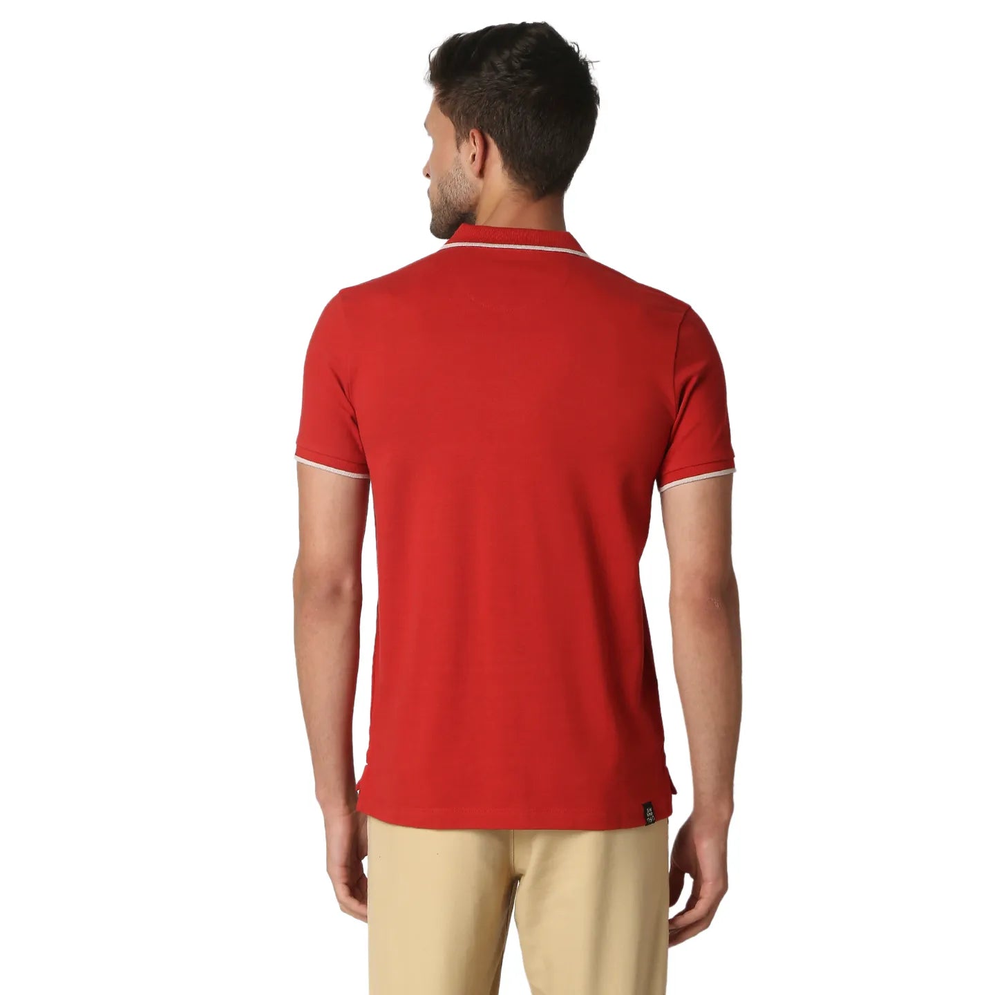 Being Human Clothing Men Regular Fit Polo Neck T-Shirts-Dk.Red