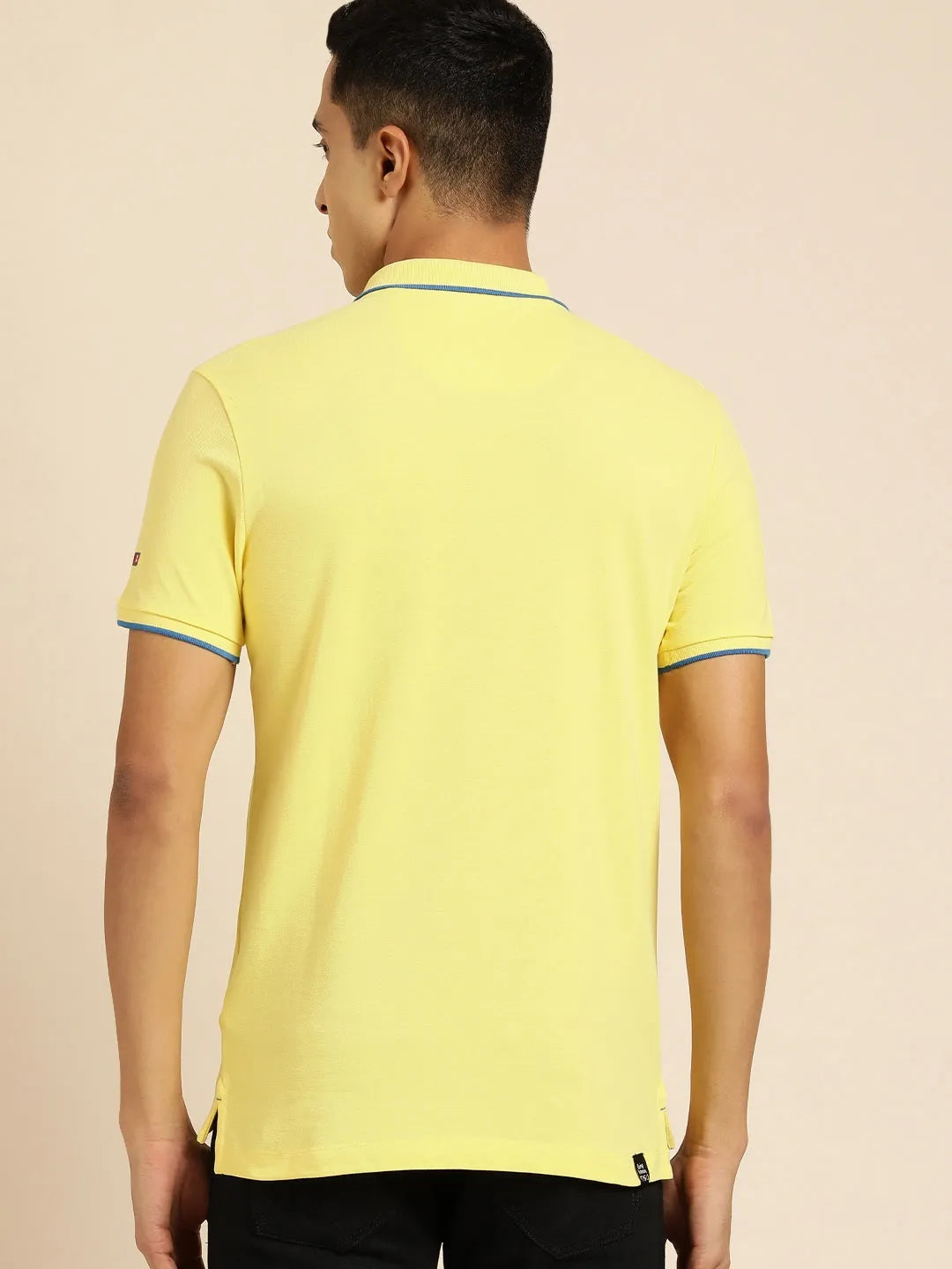 Yellow Regular Fit Men's Polo T-Shirt by Being Human Clothing