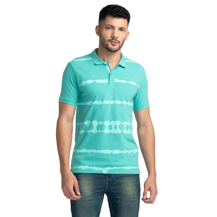 Green Regular Fit Men's Polo T-Shirt