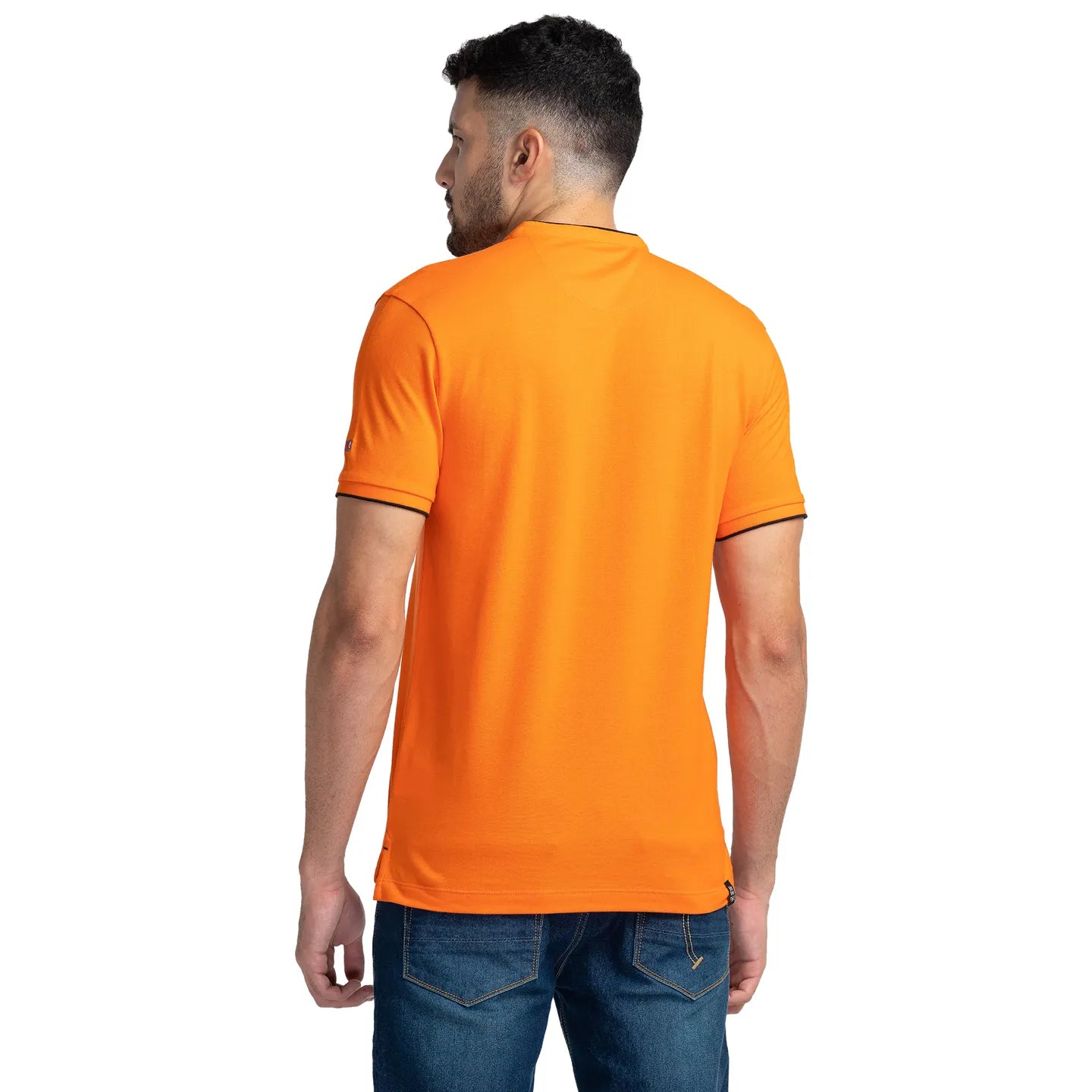 Blue Regular Fit Men's Polo T-Shirt by Being Human Clothing