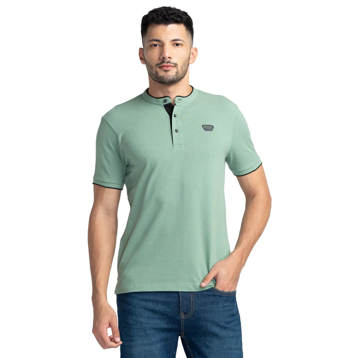 Green Regular Fit Men's Polo T-Shirt